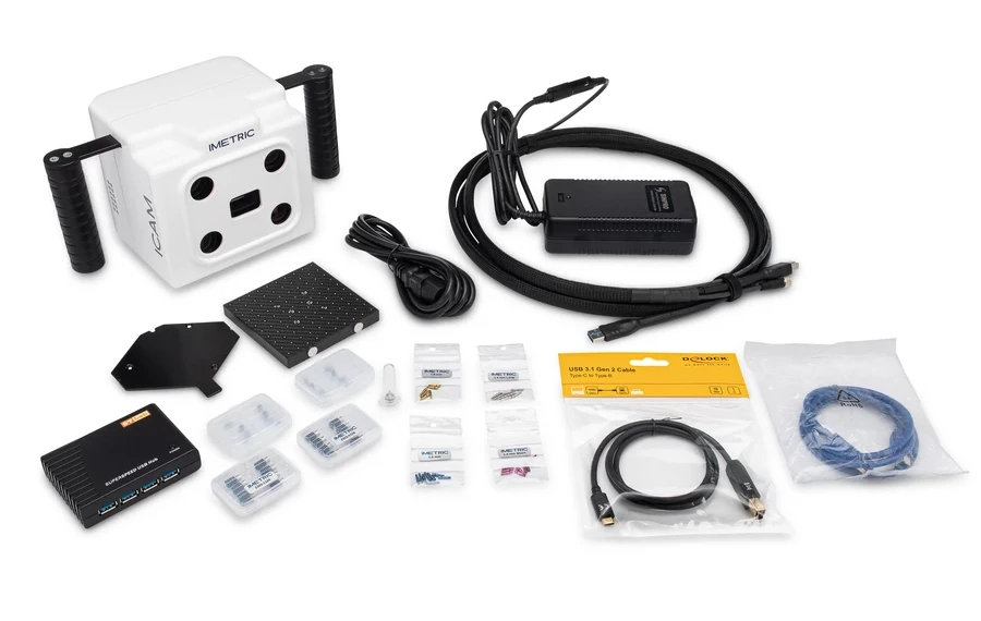 ICamKit Entire Kit Laid Out on White Background